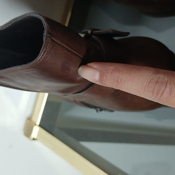 Ralph Lauren brown leather heeled boots size 7.5 - Picture 11 of 16